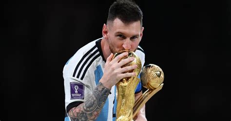 lionel messi world cup trophy.